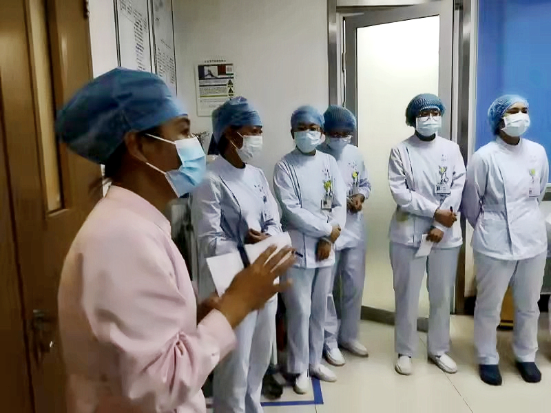 护理部组织机动护士库人力资源调配演练